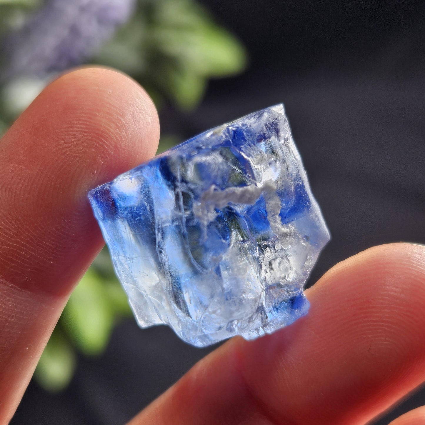Blue Halite Crystal
