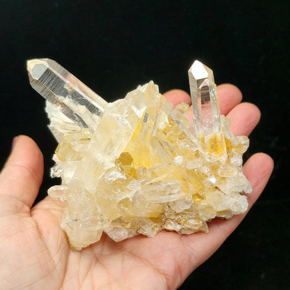 Golden Lemurian Quartz Cluster 257g