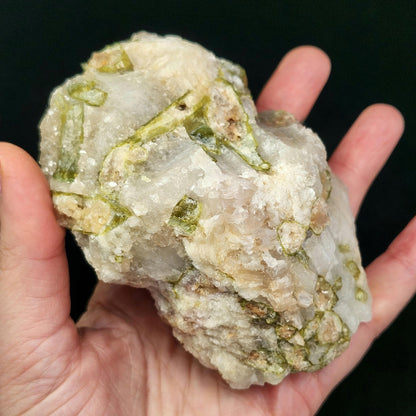 HUGE Watermelon Tourmaline & Quartz Crystal