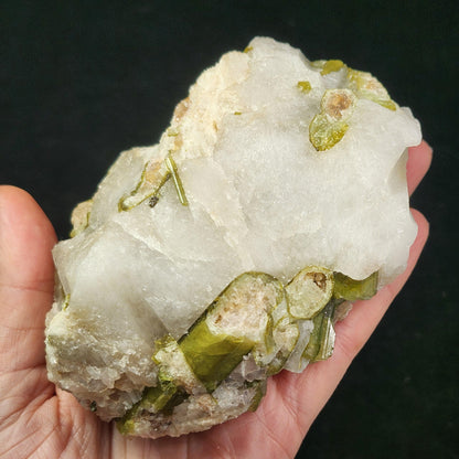 HUGE Watermelon Tourmaline & Quartz Crystal