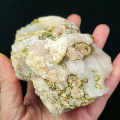 HUGE Watermelon Tourmaline & Quartz Crystal