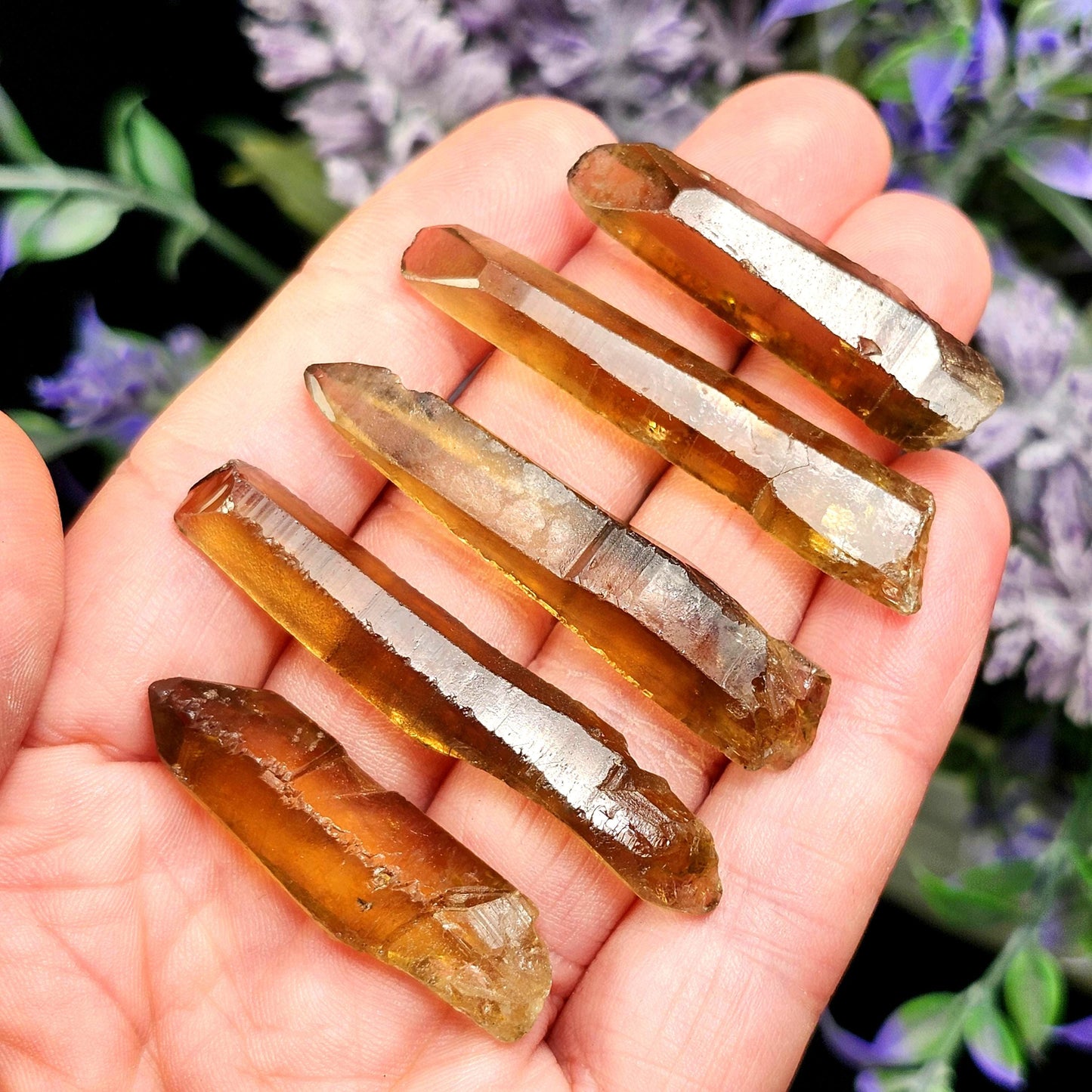Smoky Citrine Crystal, Natural Raw Congo Citrine Point