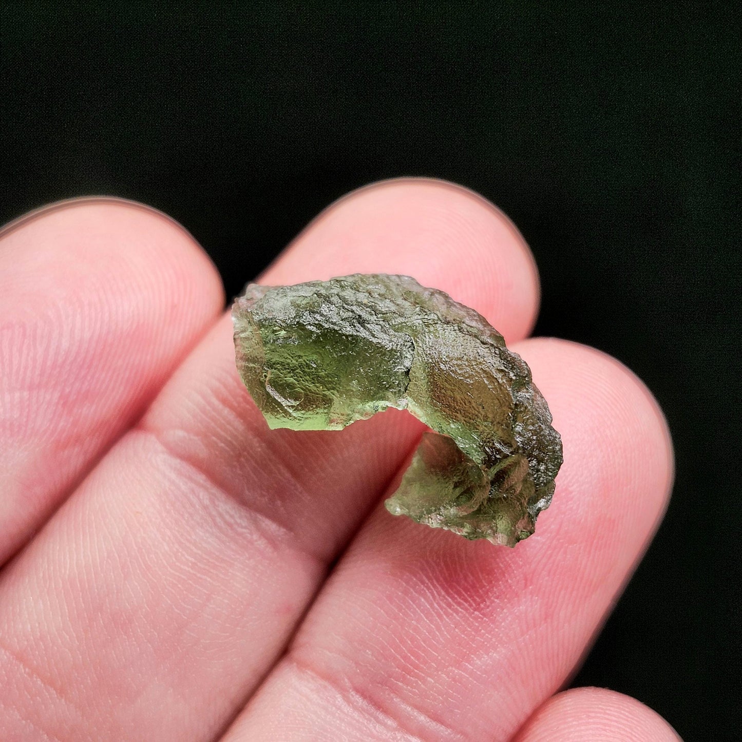 Moldavite Specimen 1.60g, Genuine Moldavite Tektite