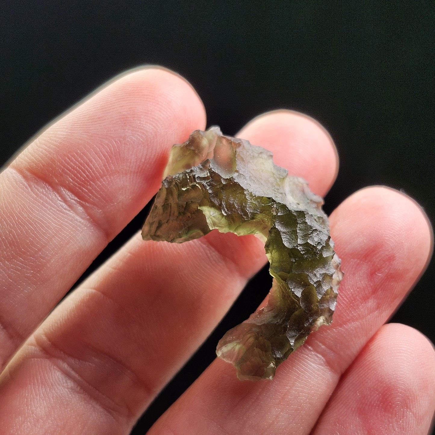 Moldavite Specimen 4.18g, Authentic Moldavite Crystal