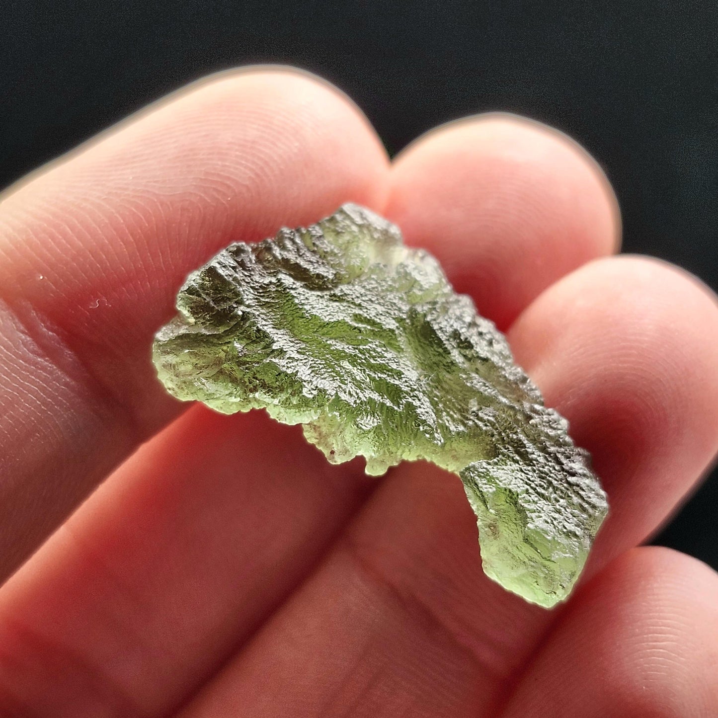Moldavite Crystal Specimen 2.34g