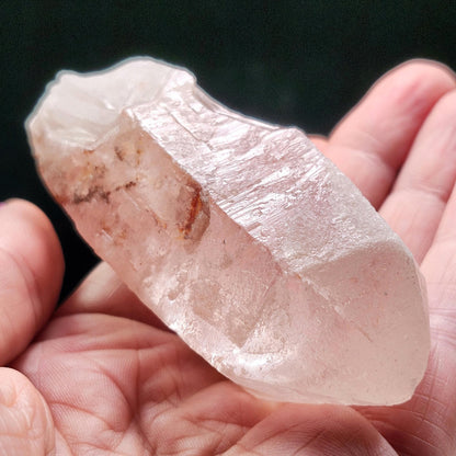 Dreamsicle Pink Lemurian Quartz Crystal (114g)