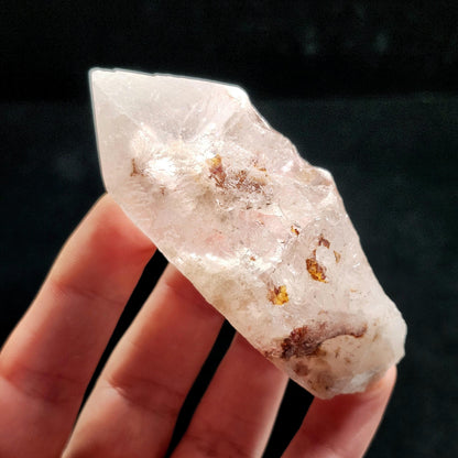 Dreamsicle Pink Lemurian Quartz Crystal (114g)