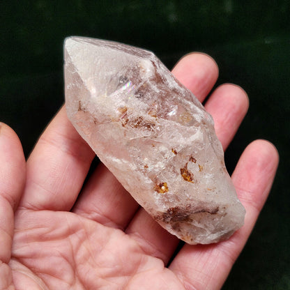 Dreamsicle Pink Lemurian Quartz Crystal (114g)