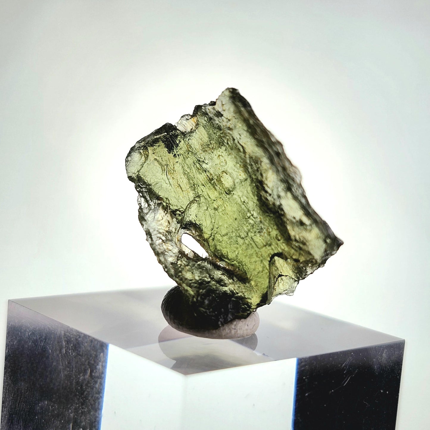 Moldavite 1.9g with Natural HOLE