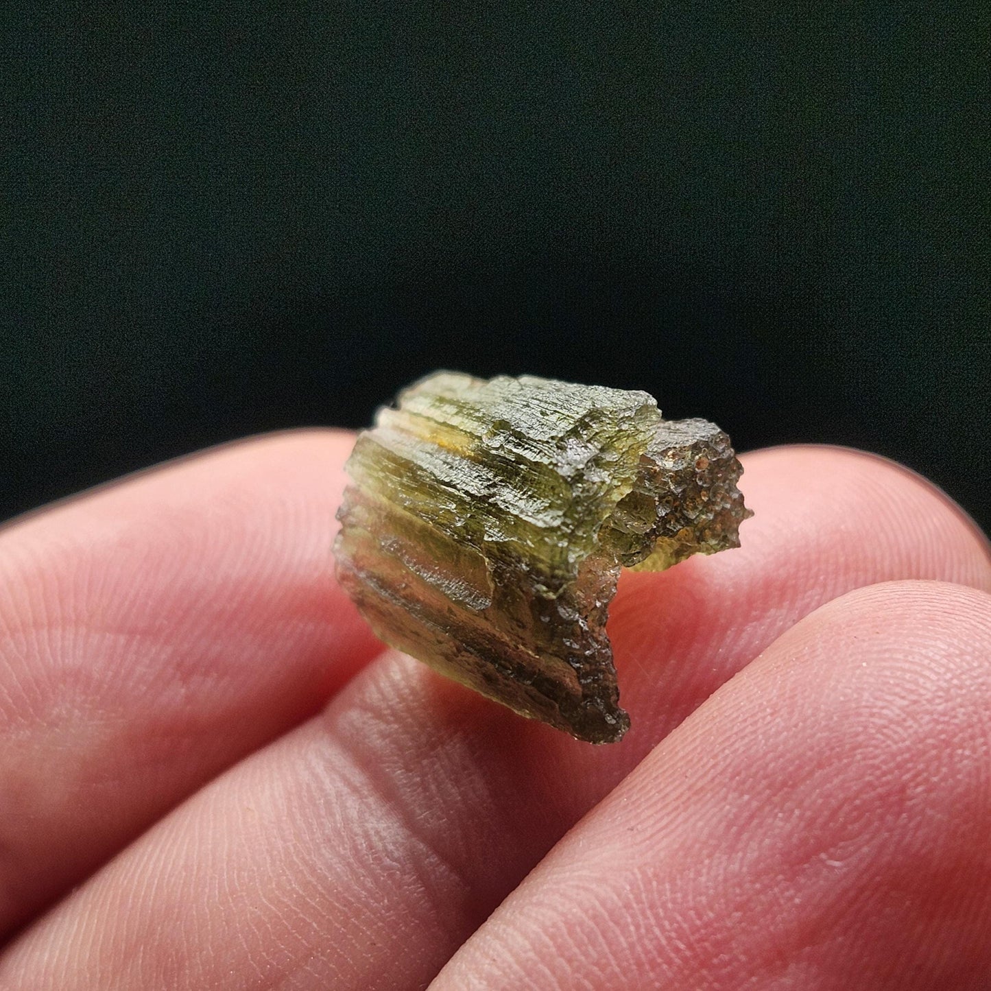 Moldavite 1.3g with Natural HOLE