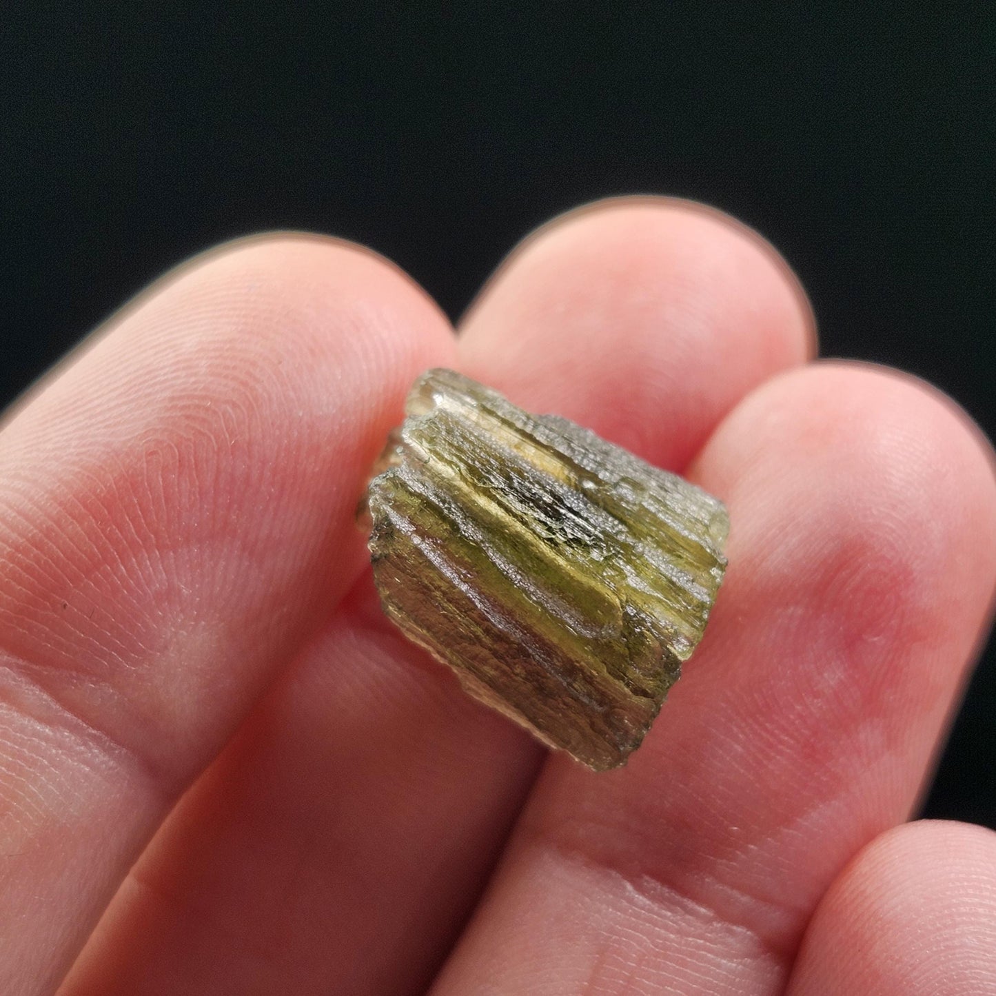 Moldavite 1.3g with Natural HOLE