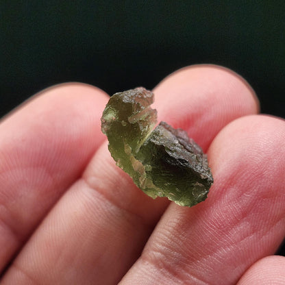 Moldavite 1.4g with Natural HOLE