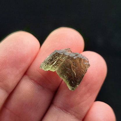 Moldavite 1.4g with Natural HOLE