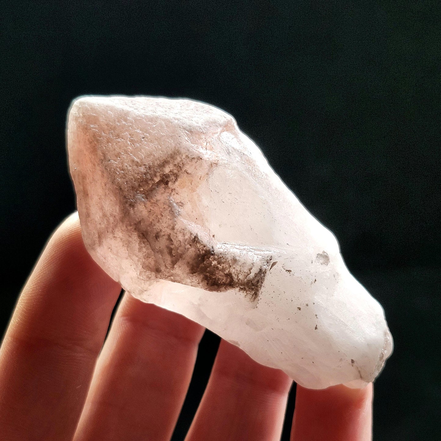 Dreamsicle Pink Lemurian Quartz Crystal (71g)