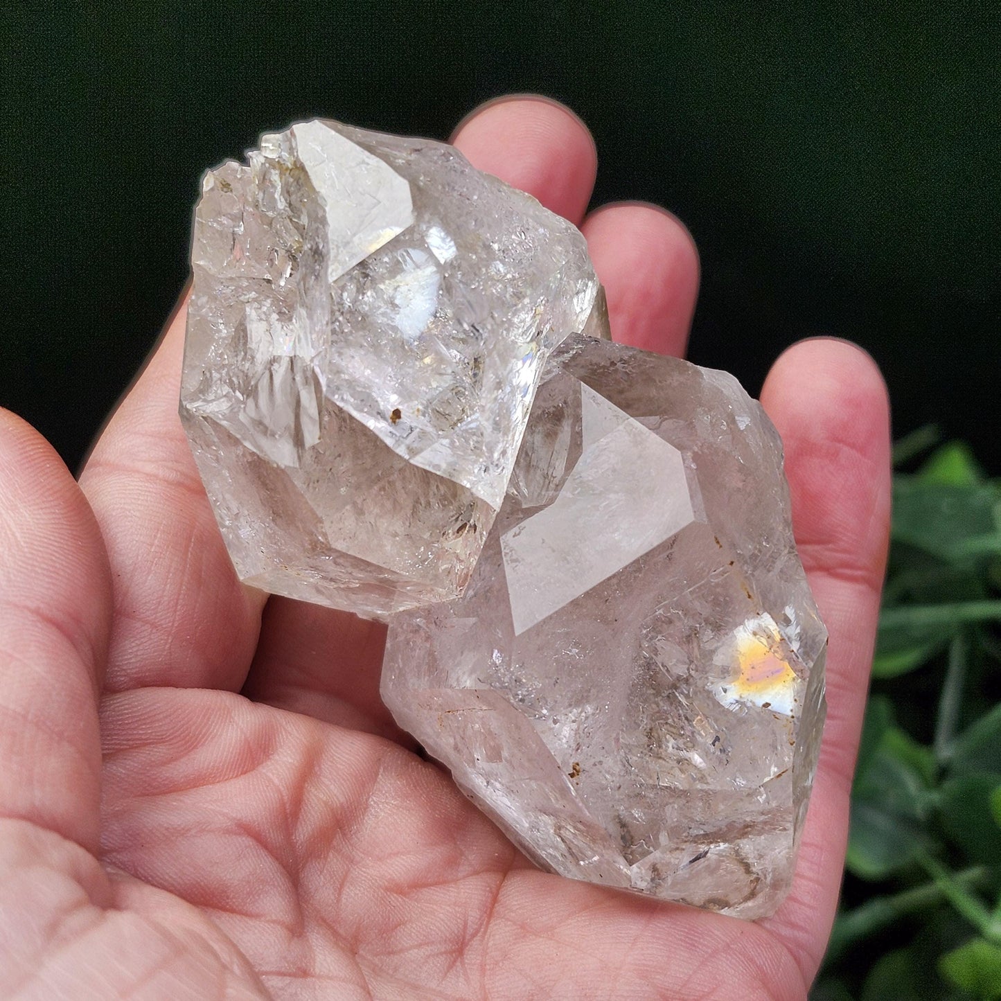 TWIN FLAME 152g Herkimer Diamond Quartz