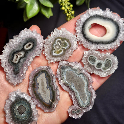 Quartz Stalactite:  Stalactite Slice Crystal