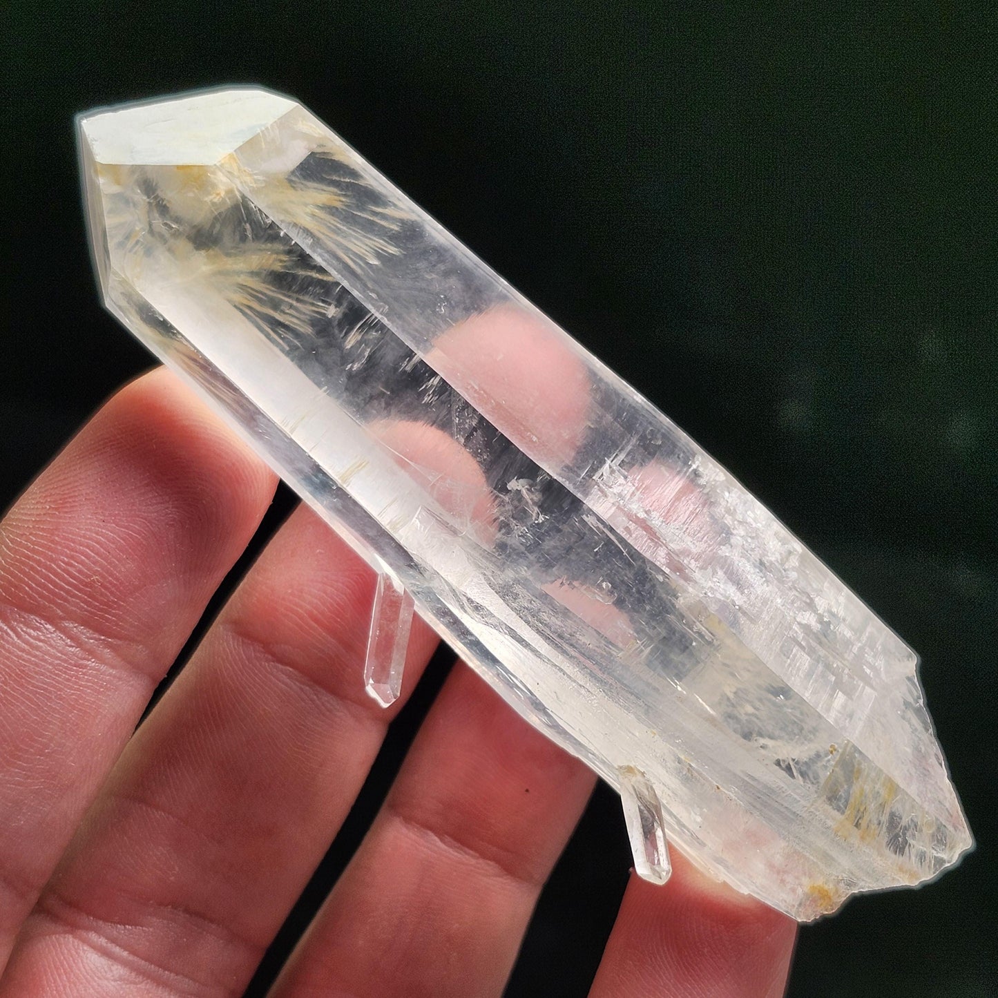Blue Smoke Lemurian 58g with Manifestation Inclusion