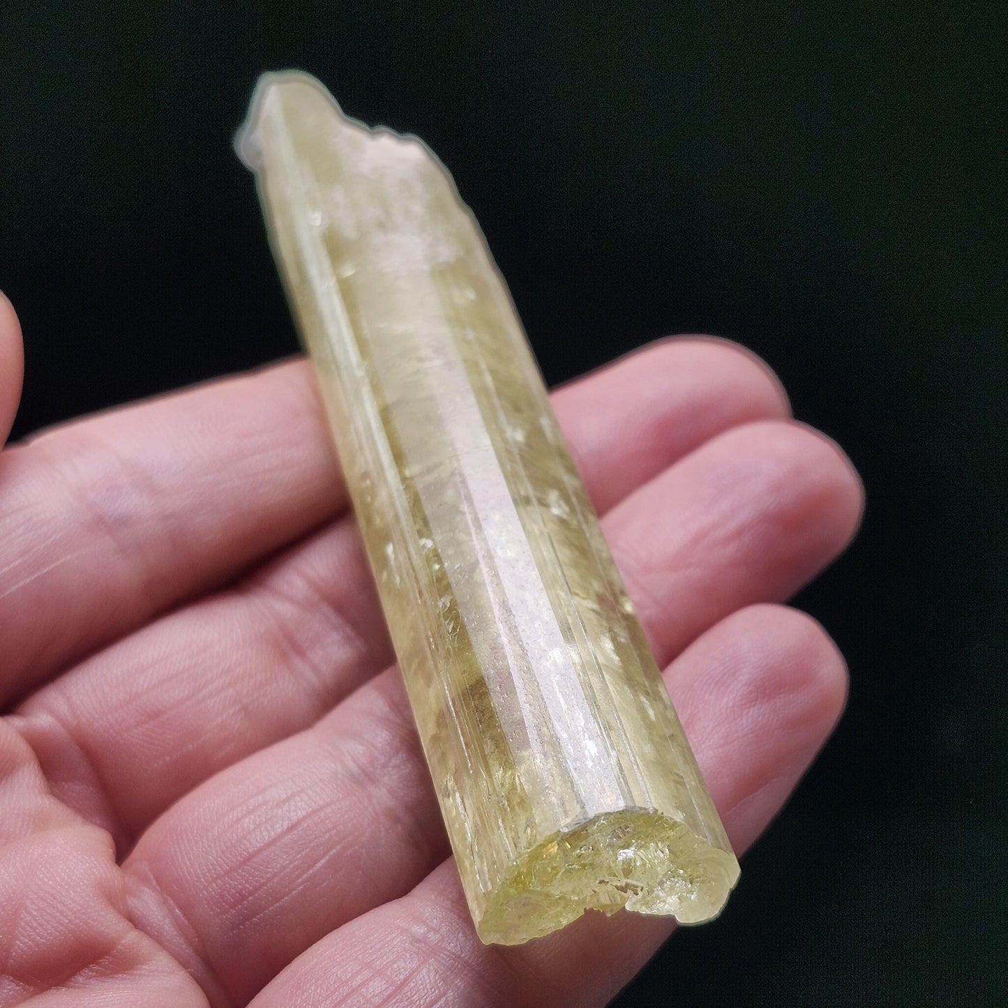 Heliodor Crystal Specimen 38.0g, LARGE Heliodor from Brazil, Golden Beryl