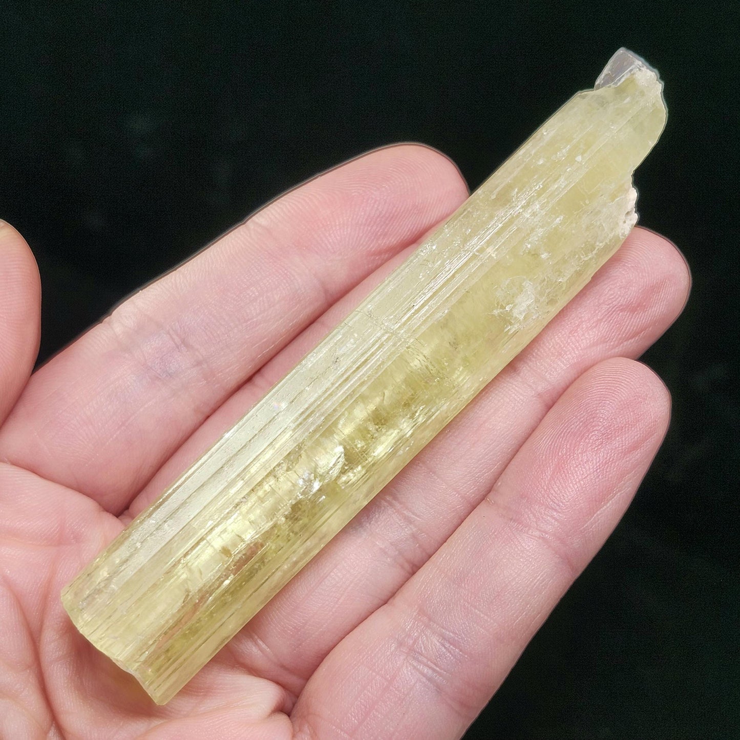 Heliodor Crystal Specimen 38.0g, LARGE Heliodor from Brazil, Golden Beryl