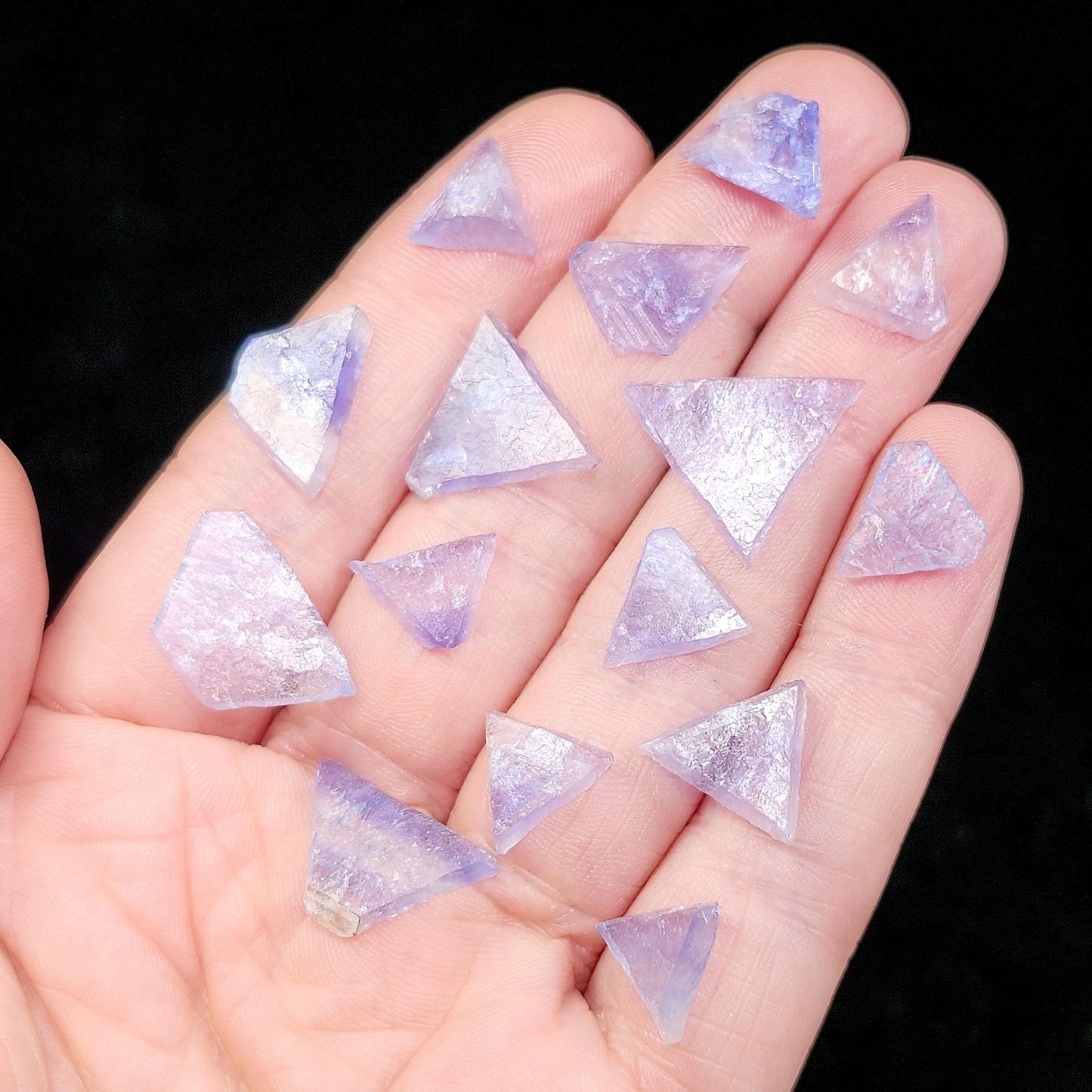 Bingham Blue Fluorite Octahedron Slice, New Mexico Fluorite