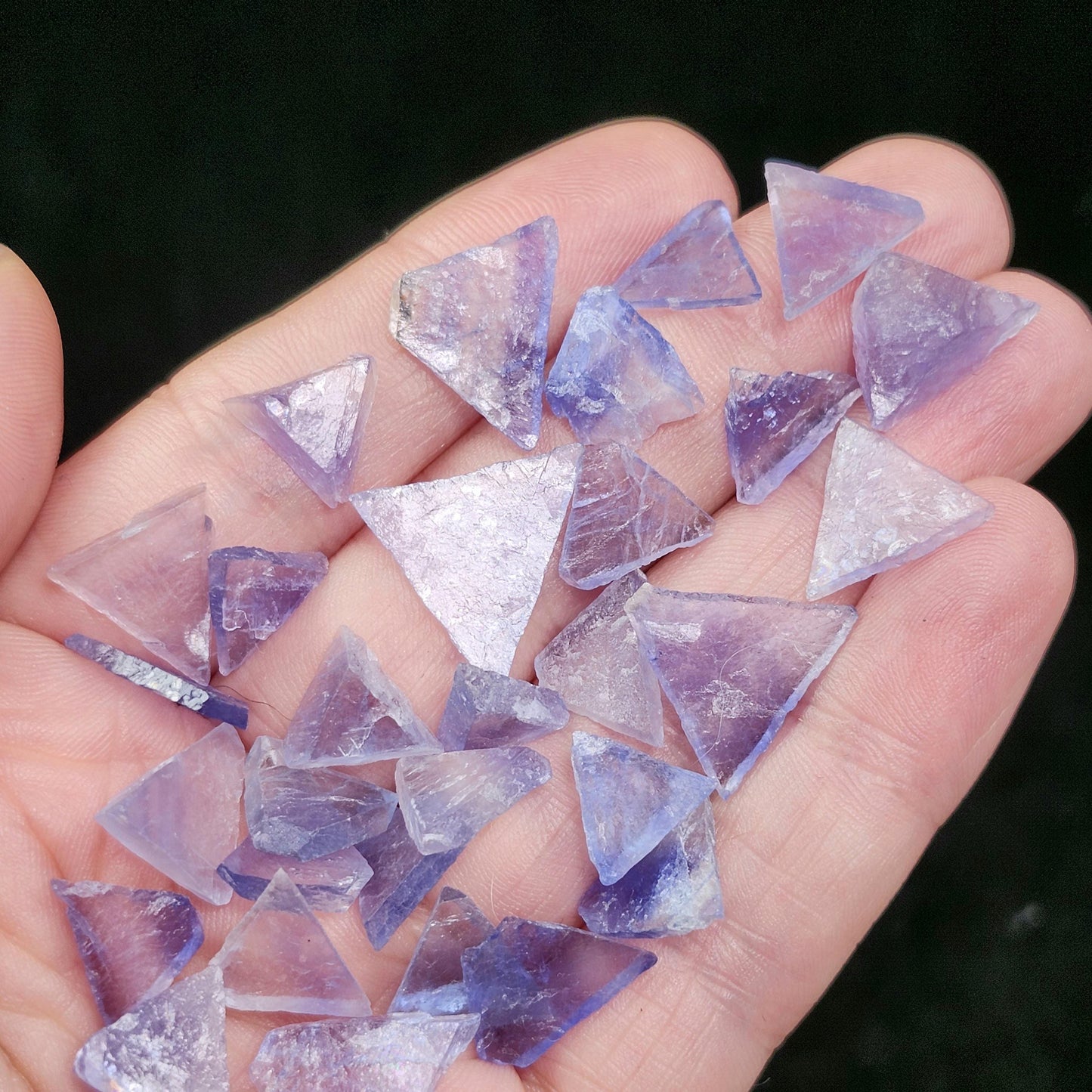 Bingham Blue Fluorite Octahedron Slice, New Mexico Fluorite