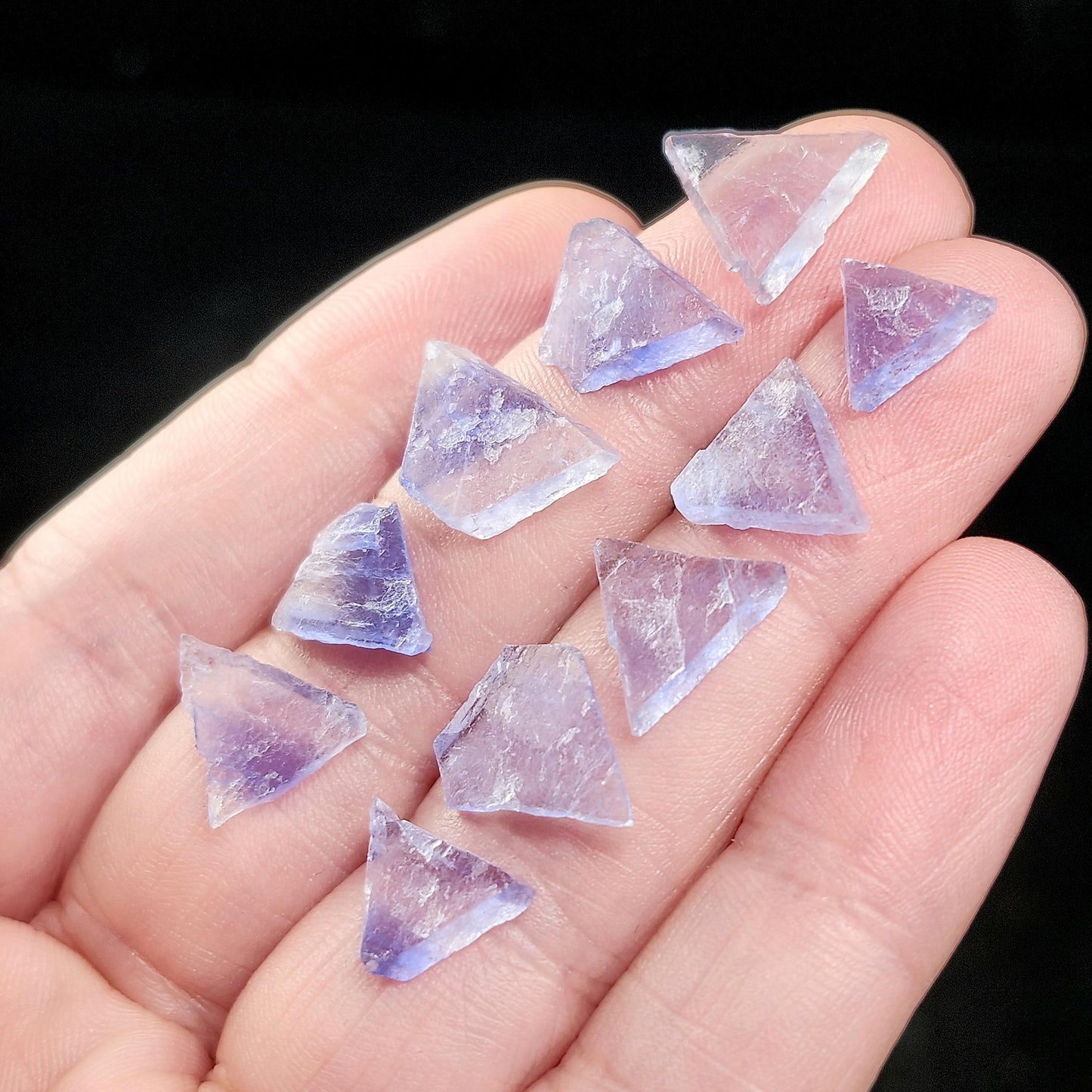 Bingham Blue Fluorite Octahedron Slice, New Mexico Fluorite