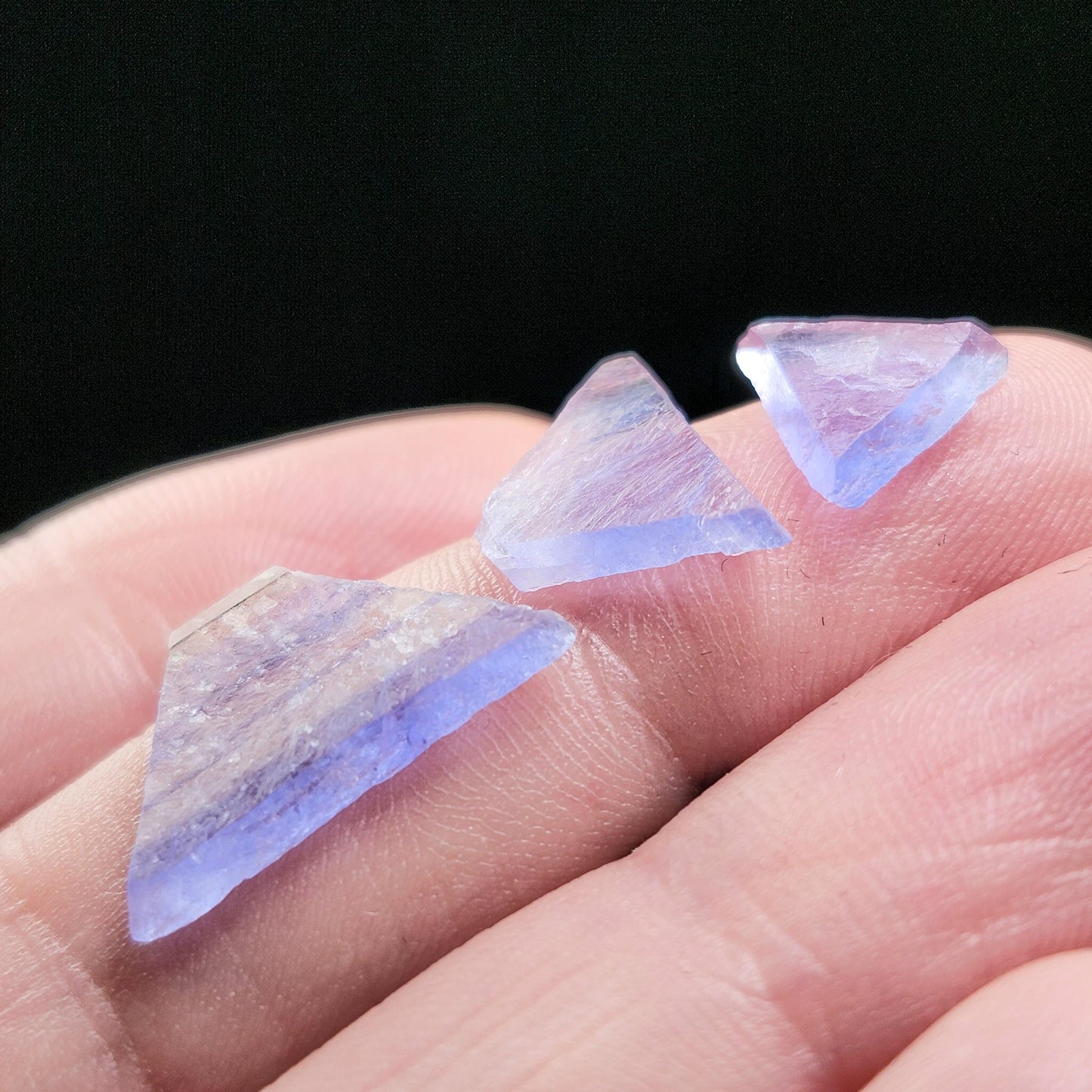 Bingham Blue Fluorite Octahedron Slice, New Mexico Fluorite