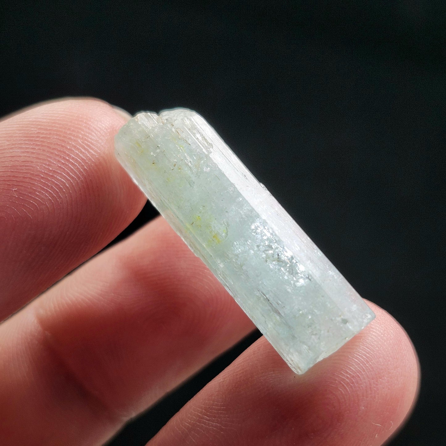 Terminated Aquamarine Crystal from Nigeria 3.55g, Nigerian Emerald Aquamarine, Vanadium Beryl