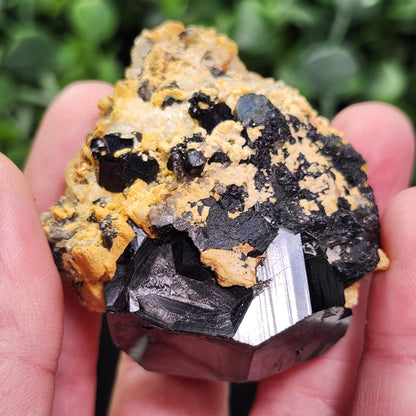 Hyalite Opal & Black Tourmaline 87g