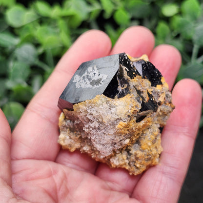 Hyalite Opal & Black Tourmaline 87g