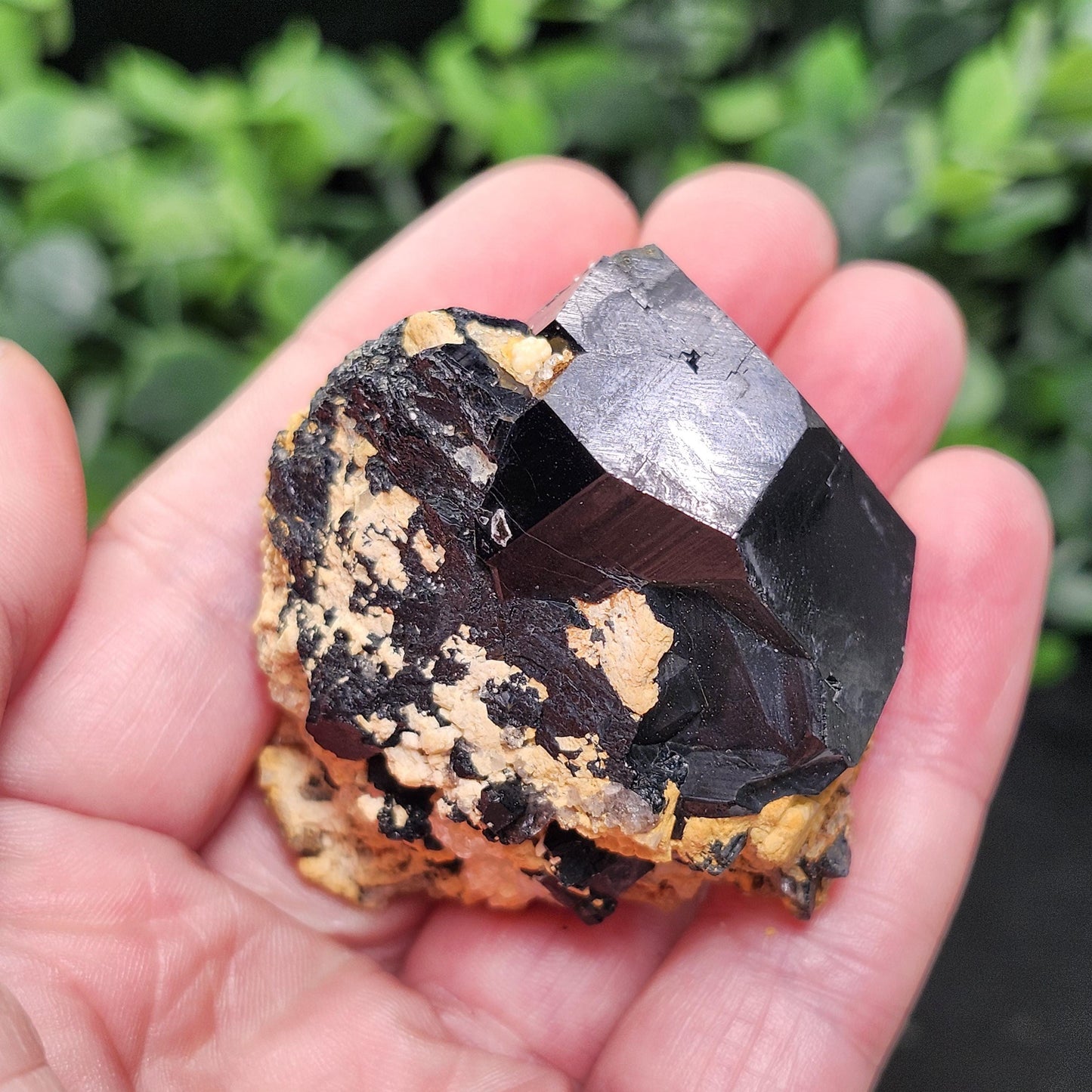 Hyalite Opal & Black Tourmaline 87g