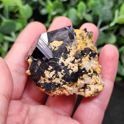 Hyalite Opal & Black Tourmaline 87g