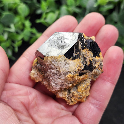 Hyalite Opal & Black Tourmaline 87g