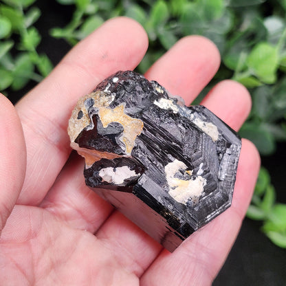 Hyalite Opal & Black Tourmaline 97g