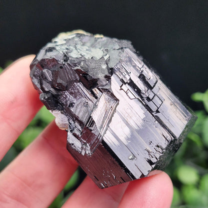 Hyalite Opal & Black Tourmaline 97g