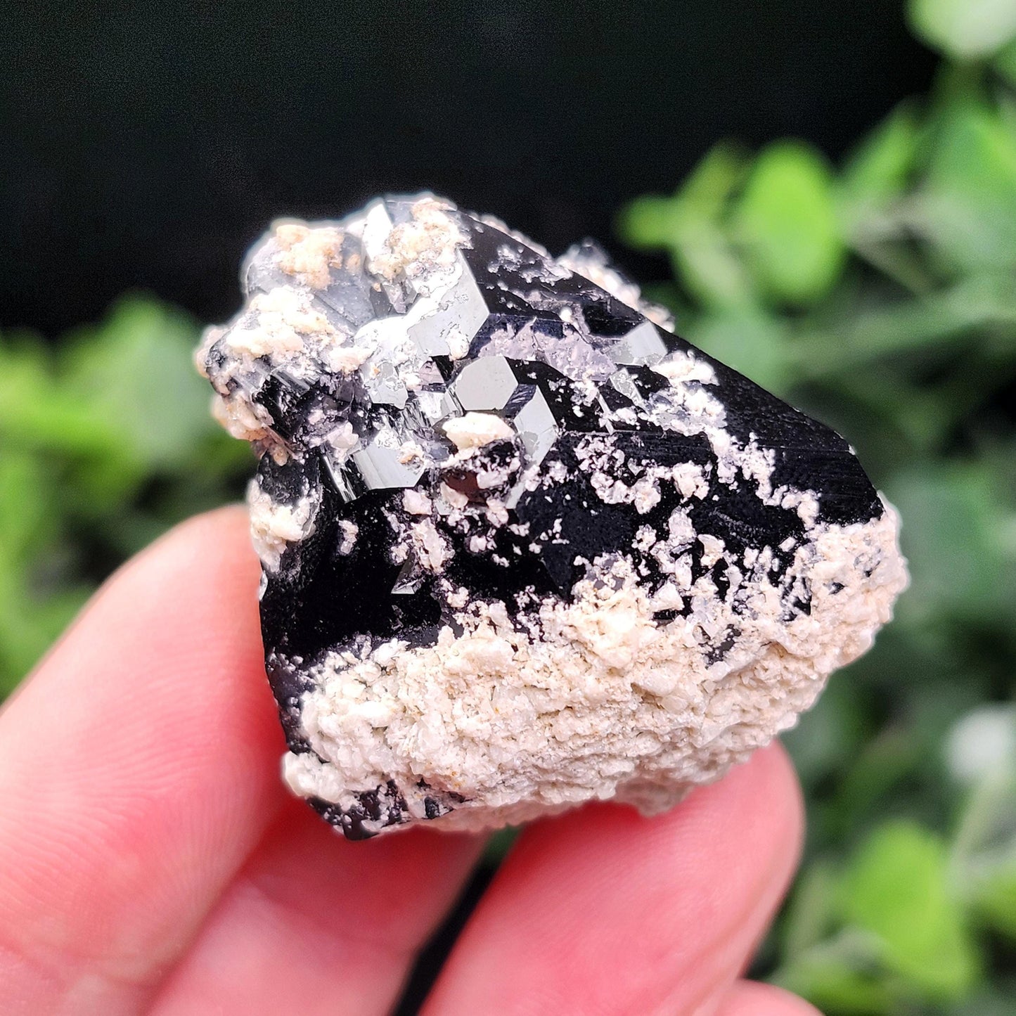 Hyalite Opal & Black Tourmaline 45g