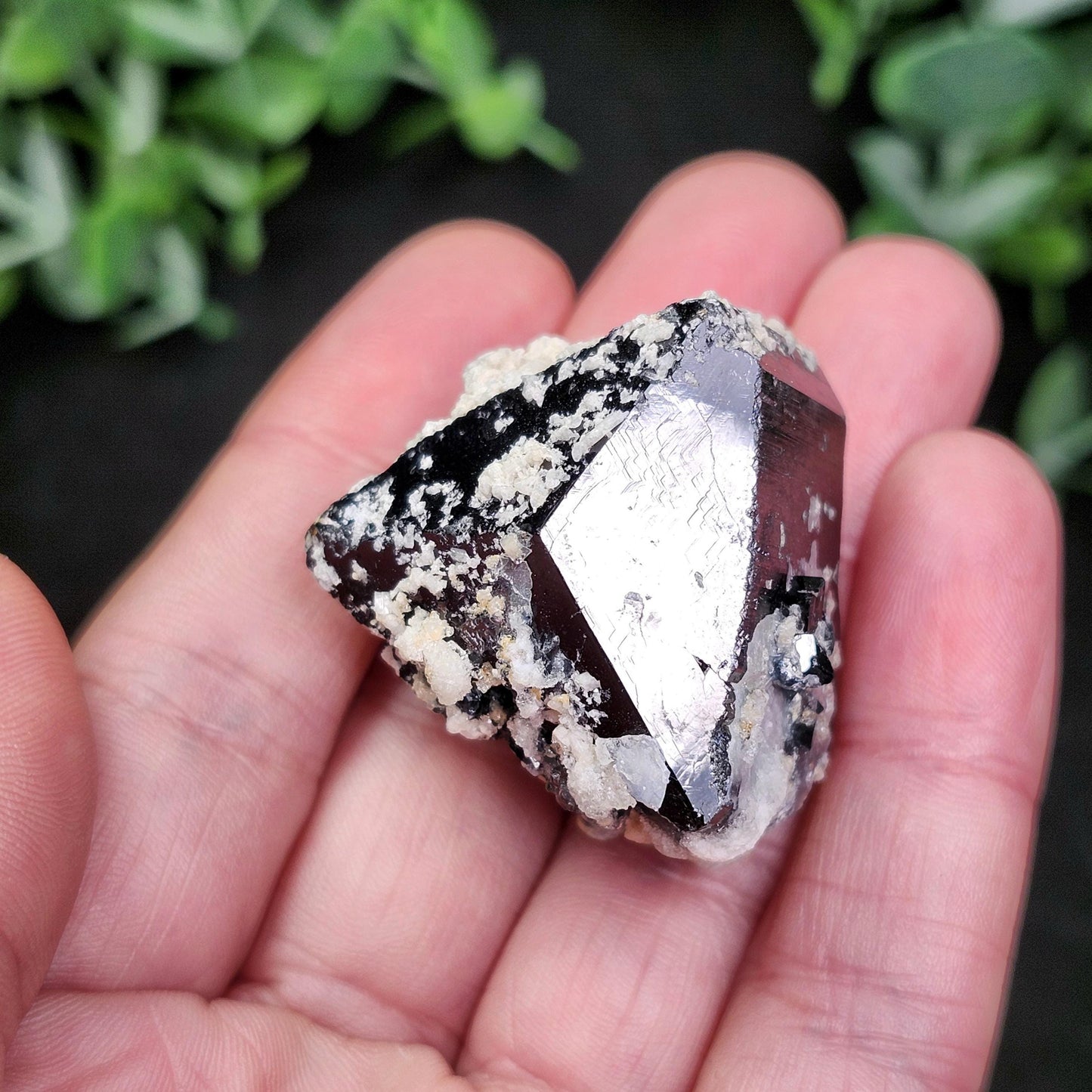 Hyalite Opal & Black Tourmaline 45g
