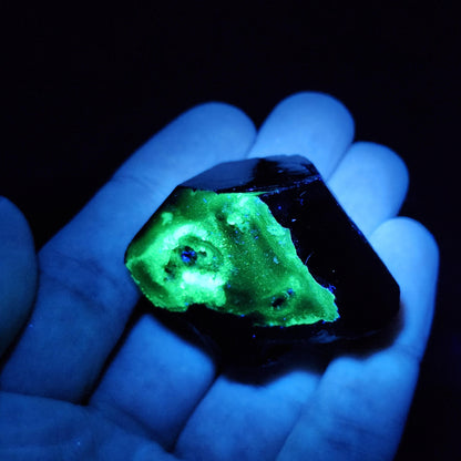 Hyalite Opal & Black Tourmaline 54g