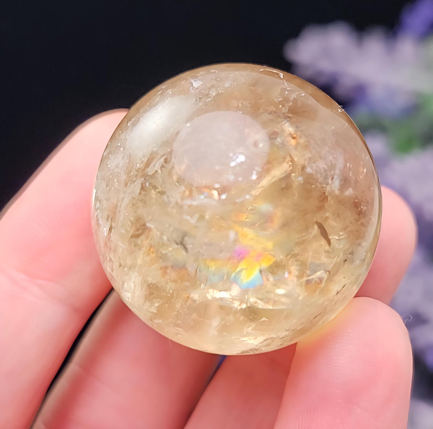 Natural Citrine Sphere