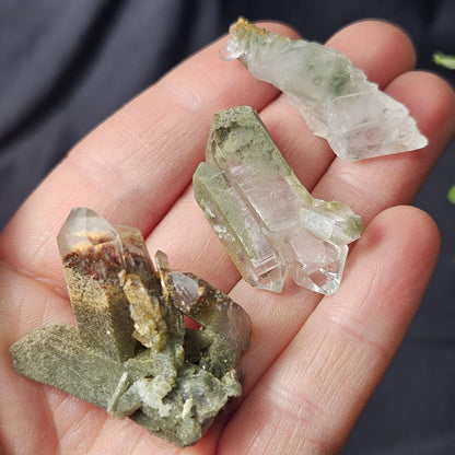 Himalayan Green Faden Chlorite Quartz: Raw Tabular Crystal with Manifestation Inclusions