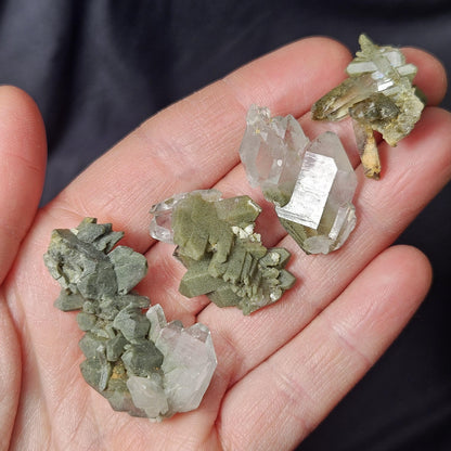 Himalayan Green Faden Chlorite Quartz: Raw Tabular Crystal with Manifestation Inclusions