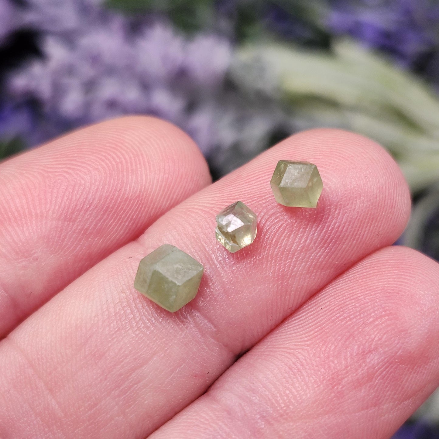 Green Demantoid Garnet Crystal OLD STOCK Specimens