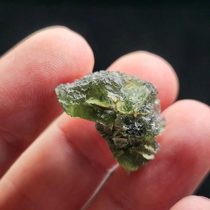 Genuine Moldavite Specimen 3.73g, Raw Authentic Moldavite Stone