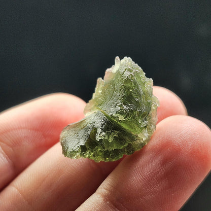 Genuine Moldavite Specimen 3.73g, Raw Authentic Moldavite Stone