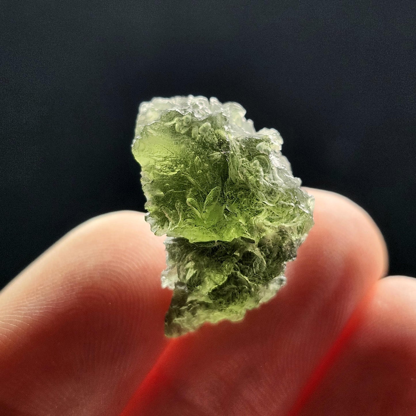 Genuine Moldavite Specimen 3.73g, Raw Authentic Moldavite Stone