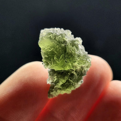 Genuine Moldavite Specimen 3.73g, Raw Authentic Moldavite Stone