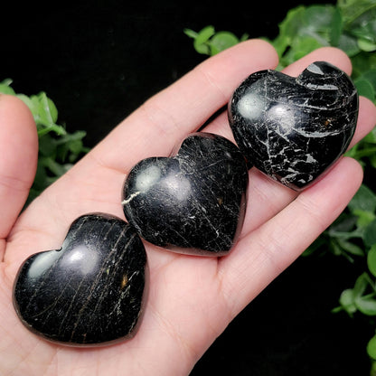 Black Tourmaline Crystal Heart