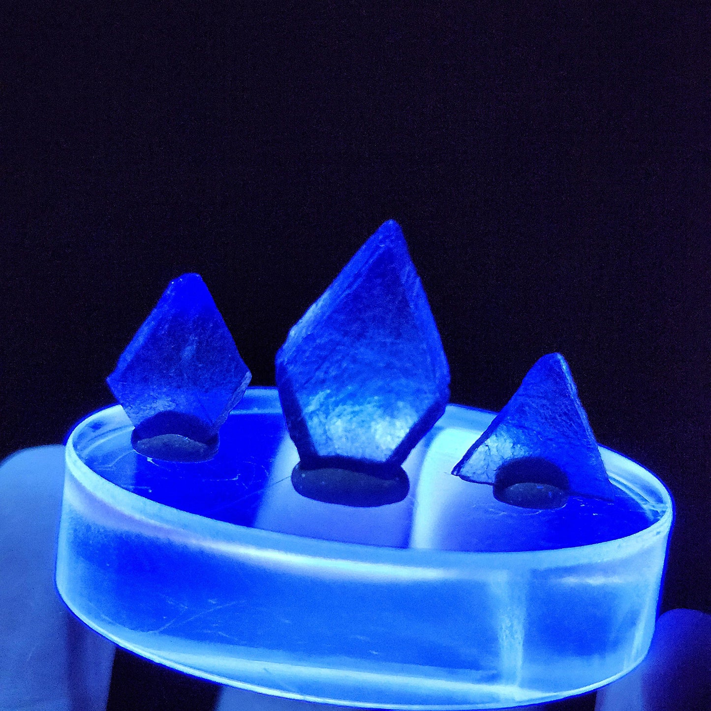 Bingham Blue Fluorite Octahedron Slice, New Mexico Fluorite