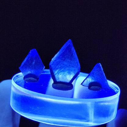 Bingham Blue Fluorite Octahedron Slice, New Mexico Fluorite