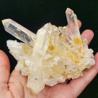 Golden Lemurian Quartz Cluster 257g